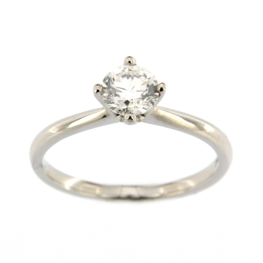 Platinum Diamond Single Stone Ring 0.71ct