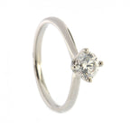 Platinum Diamond Single Stone Ring 0.71ct