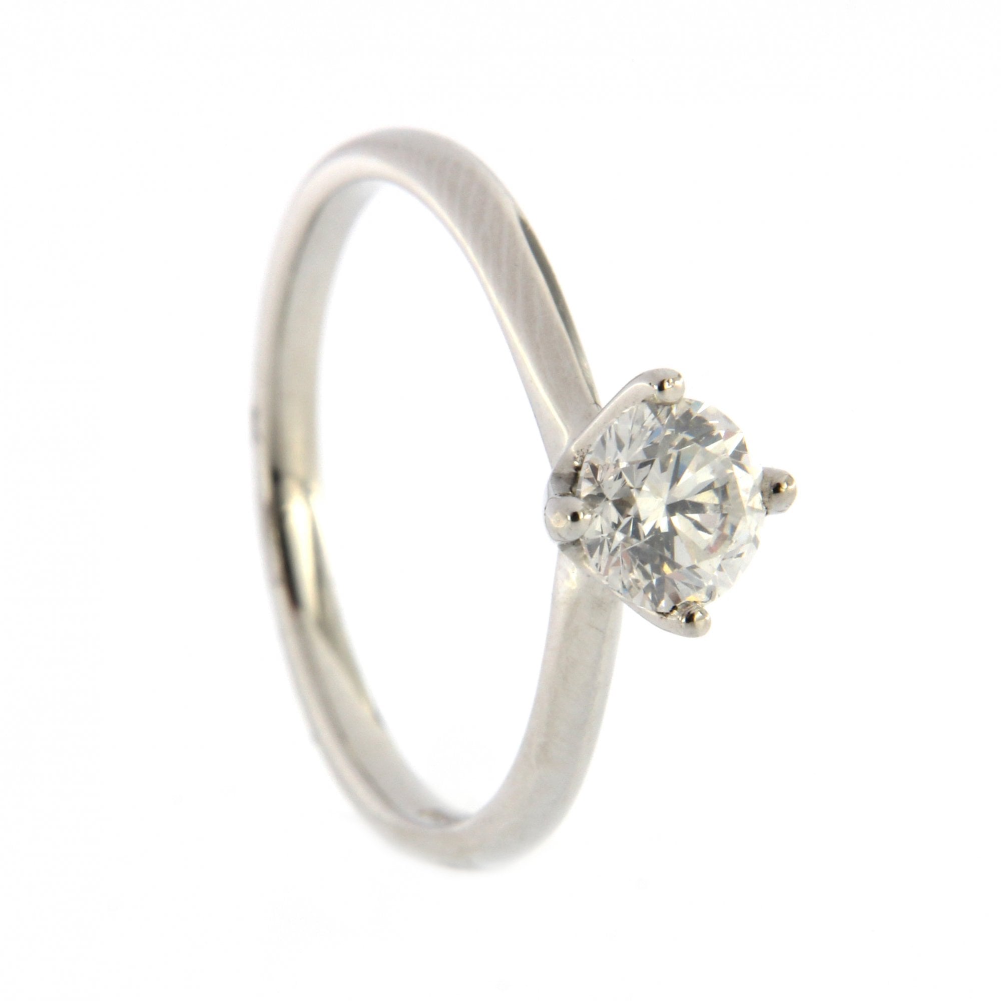 Platinum Diamond Single Stone Ring 0.71ct
