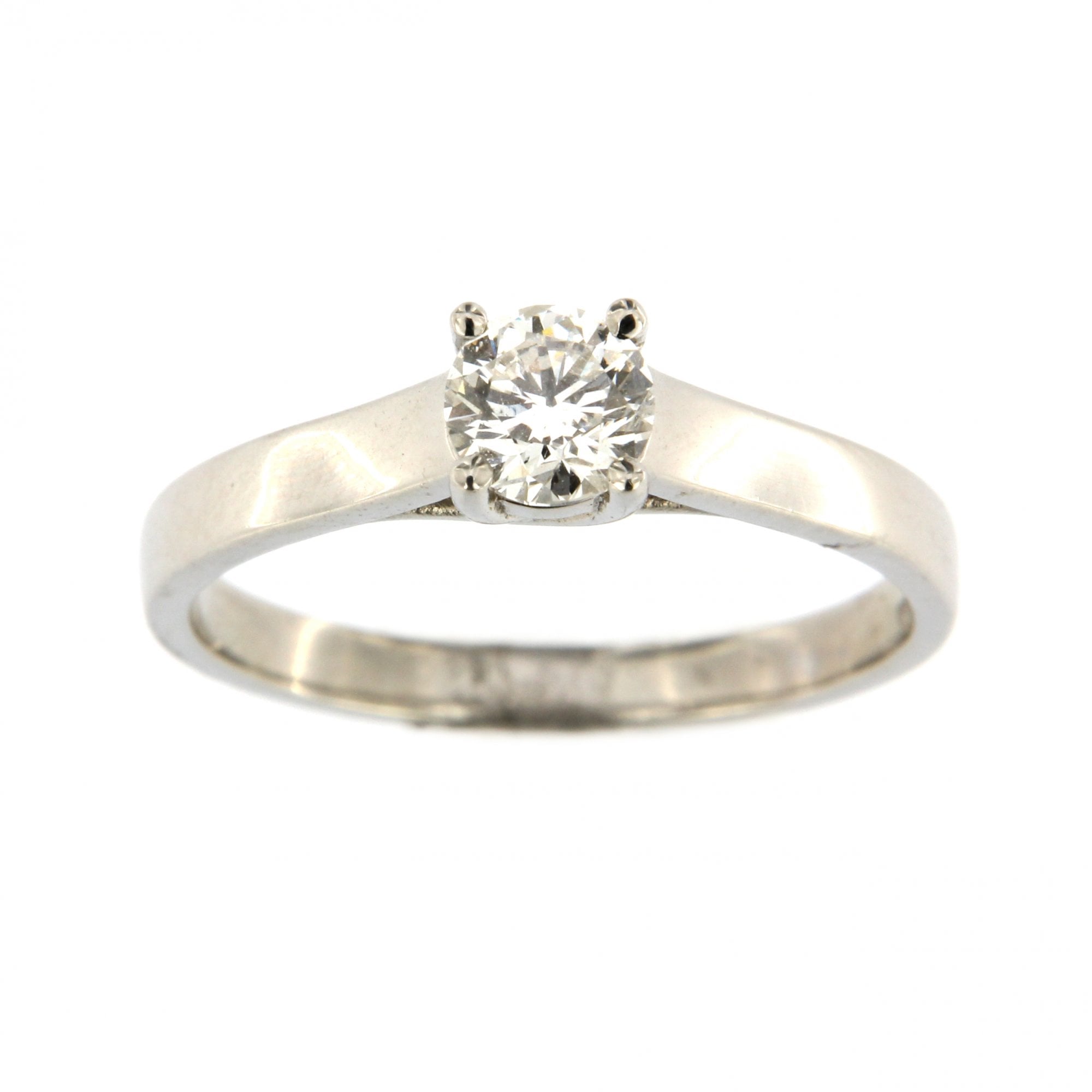 Diamond Platinum Single Stone 0.50ct Ring