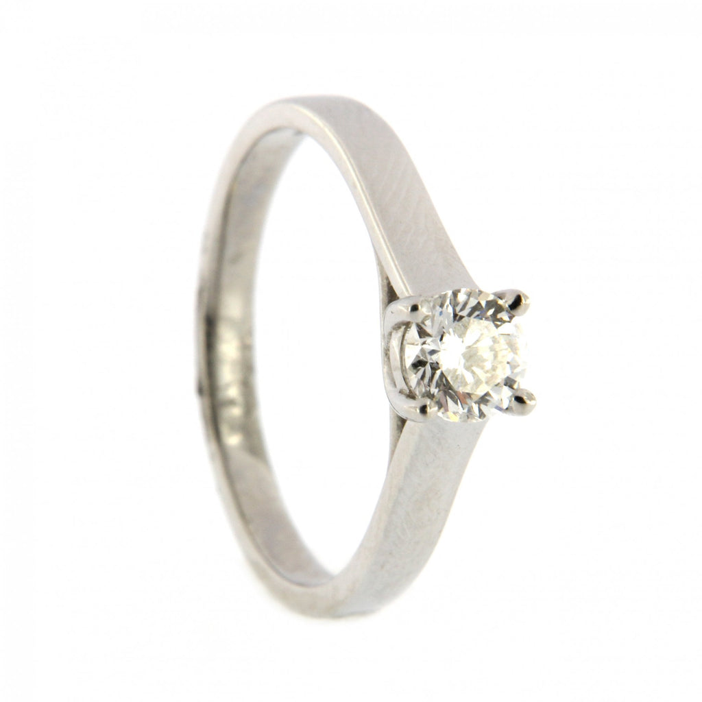 Diamond Platinum Single Stone 0.50ct Ring