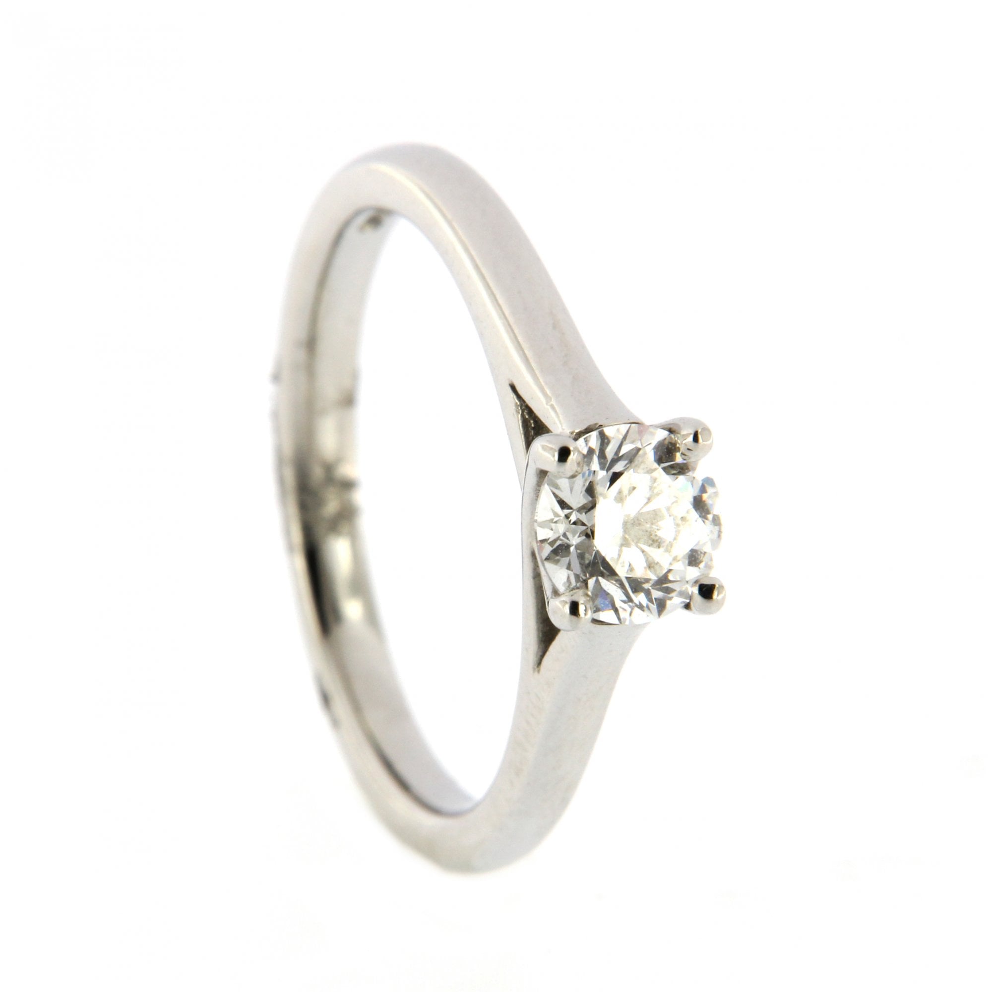 Diamond Platinum Single Stone Ring 0.70ct