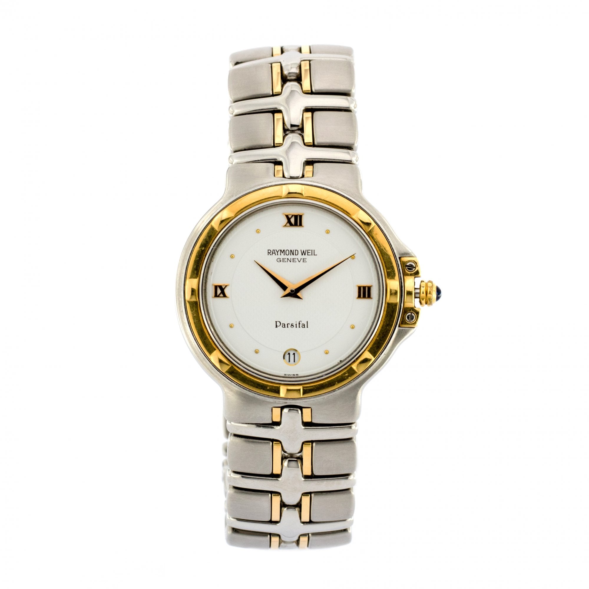 Raymond Weil Parsifal White Dial Bi-Colour Bracelet Watch