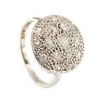 18ct White Gold Diamond Cluster Ring 0.75ct