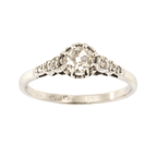 18ct White Gold Diamond 0.59ct Single Stone Ring