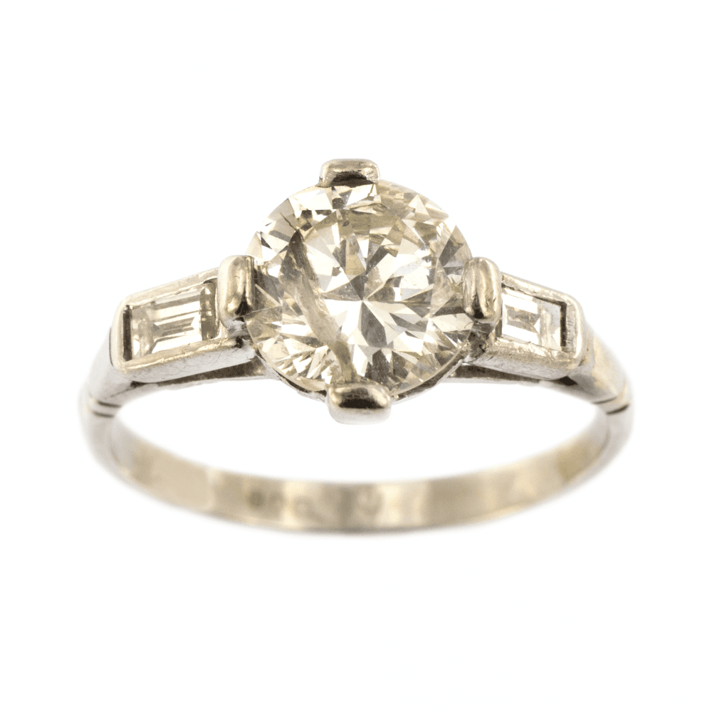 Platinum Diamond 1.89ct Single Stone Ring