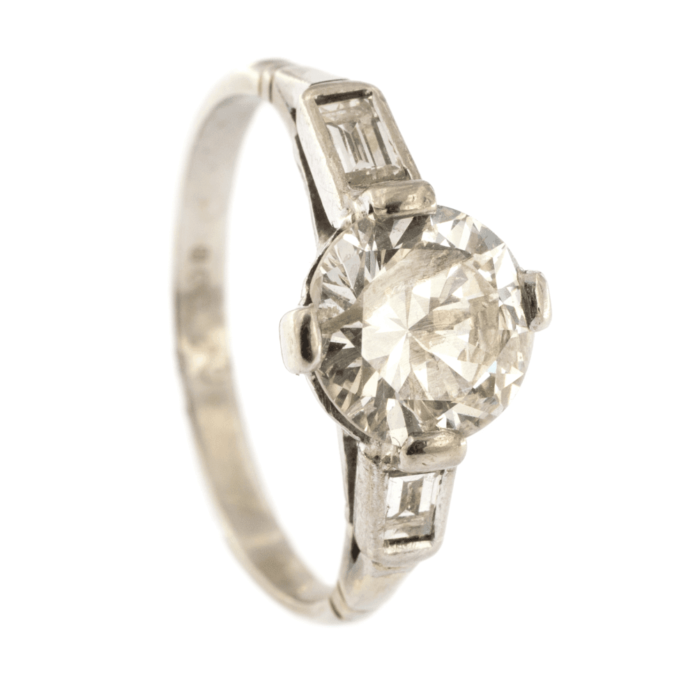 Platinum Diamond 1.89ct Single Stone Ring