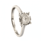 9ct White Gold Diamond 1.08ct Single Stone Ring