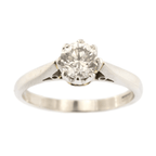 Platinum Diamond 0.70ct S/St Ring