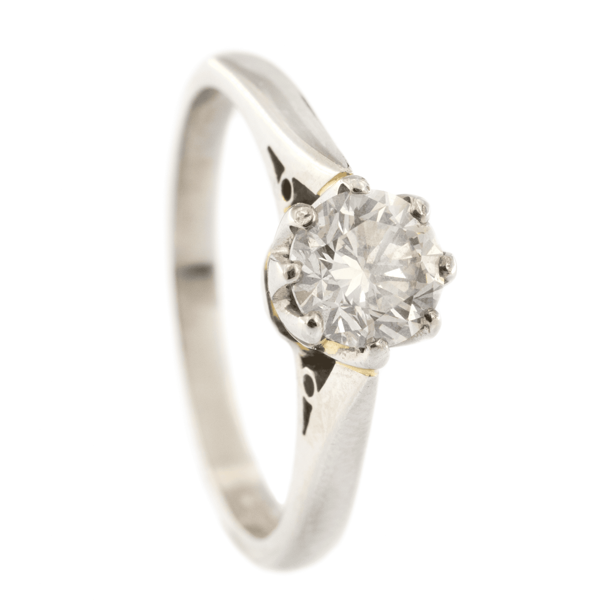 Platinum Diamond 0.70ct S/St Ring