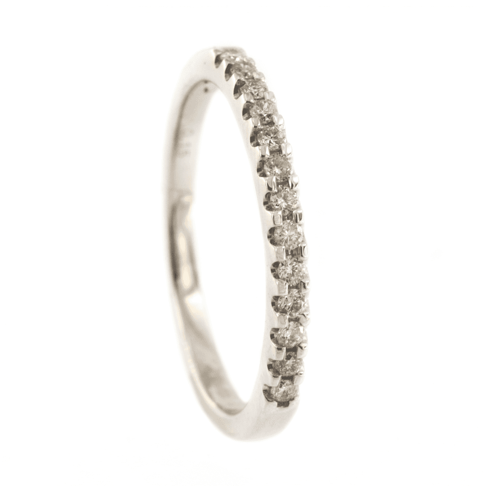 Diamond Platinum 0.14ct Claw Set 1/2 Eternity Ring