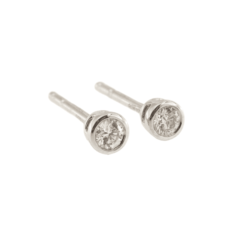 Platinum Diamond 0.10ct Stud Earrings
