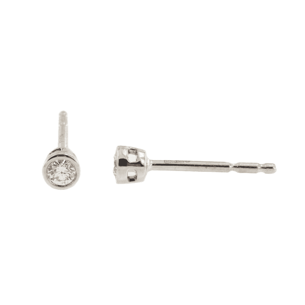 Platinum Diamond 0.10ct Stud Earrings