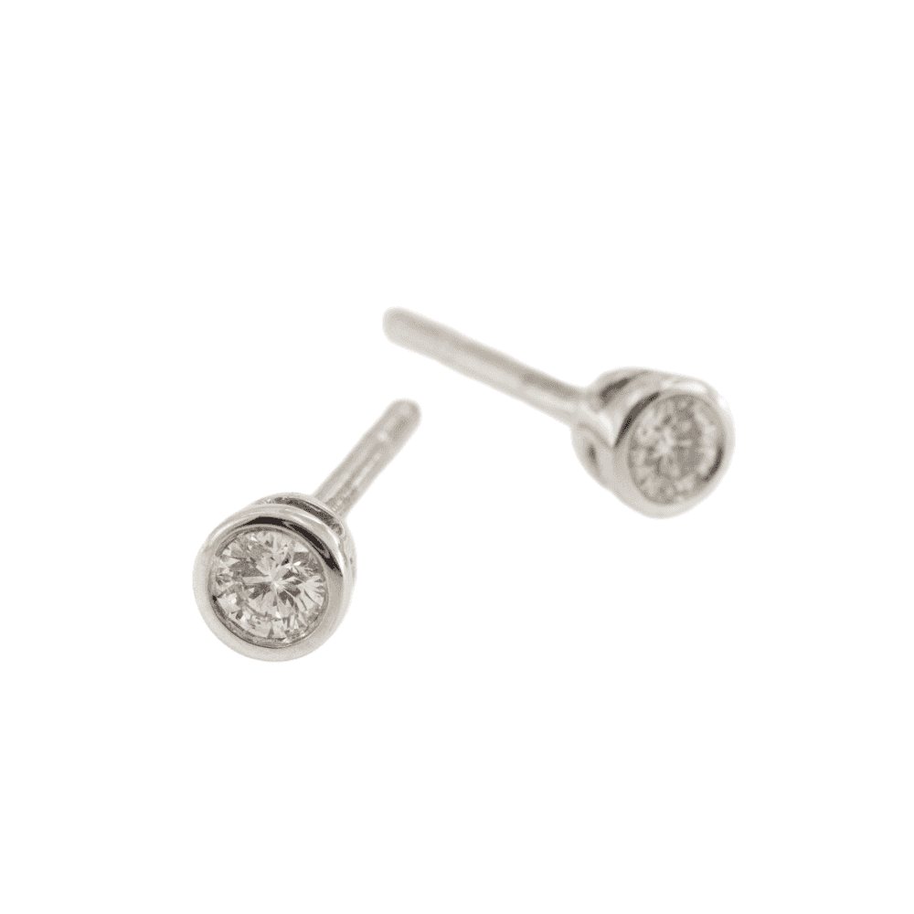 Platinum Diamond 0.10ct Stud Earrings