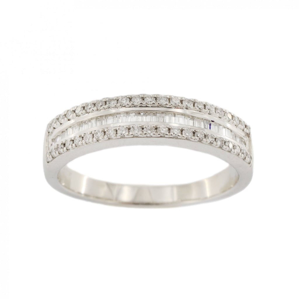 Platinum 25 stone Diamond 0.35ct 1/2 Eternity Ring