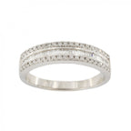 Platinum 25 stone Diamond 0.35ct 1/2 Eternity Ring