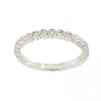 Platinum 15 stone Diamond 0.20ct 1/2 Eternity Ring