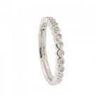Platinum 15 stone Diamond 0.20ct 1/2 Eternity Ring