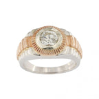 9ct White & Rose Gold Gts Diamond (Rolex)  Style1.00ct Ring