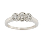 Platinum 3 Stone Diamond 0.75ct Ring