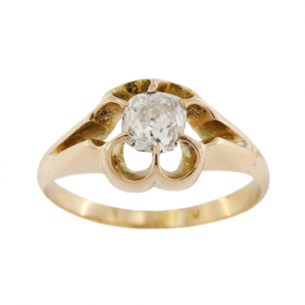 18ct Yellow Gold Gents Diamond 0.60ct Single Stone Ring