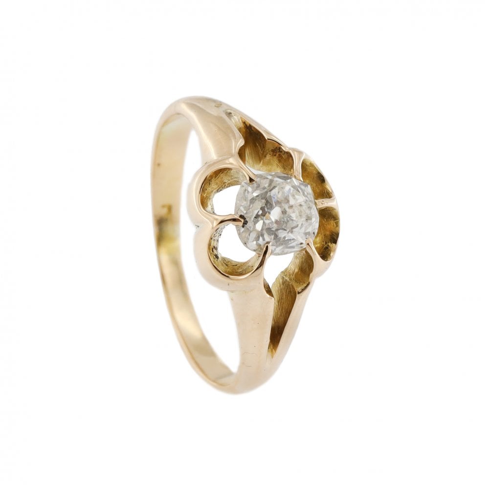 18ct Yellow Gold Gents Diamond 0.60ct Single Stone Ring