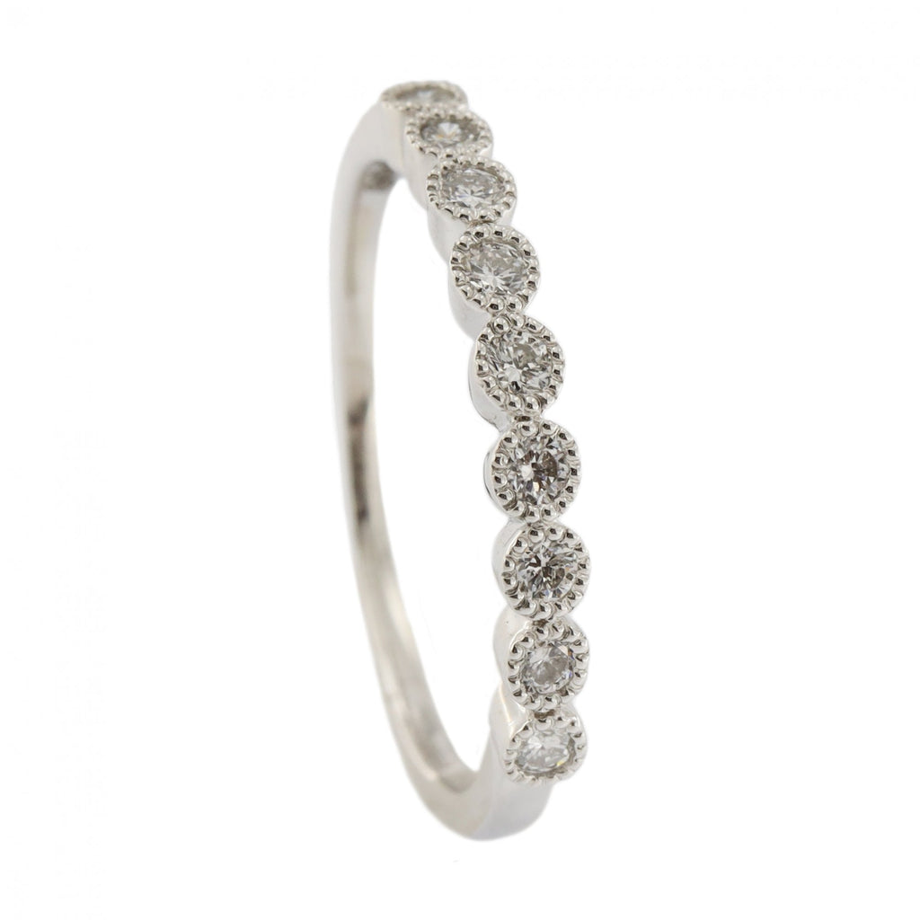 Platinum Diamond 0.20ct 1/2 Eternity Ring