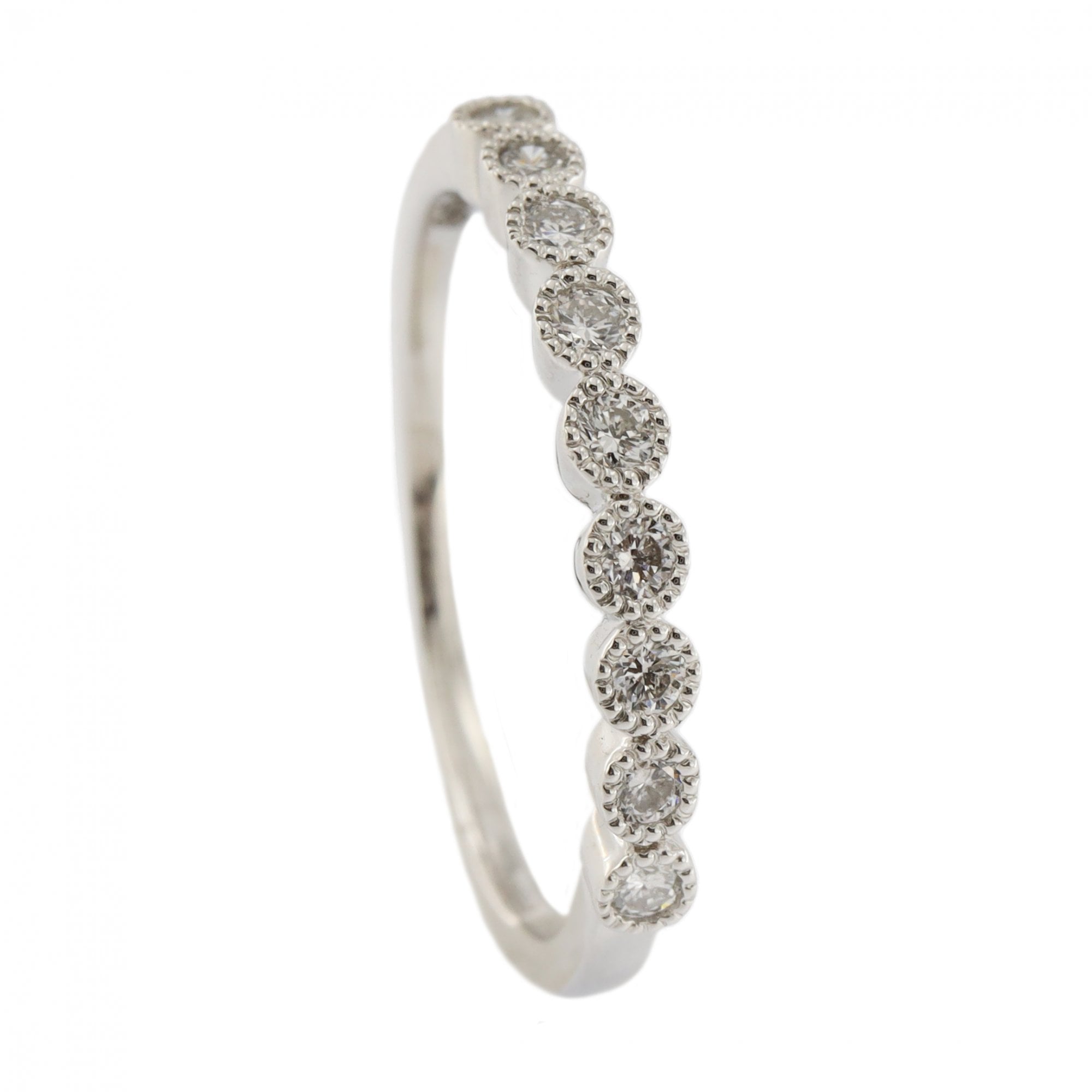 Platinum Diamond 0.20ct 1/2 Eternity Ring