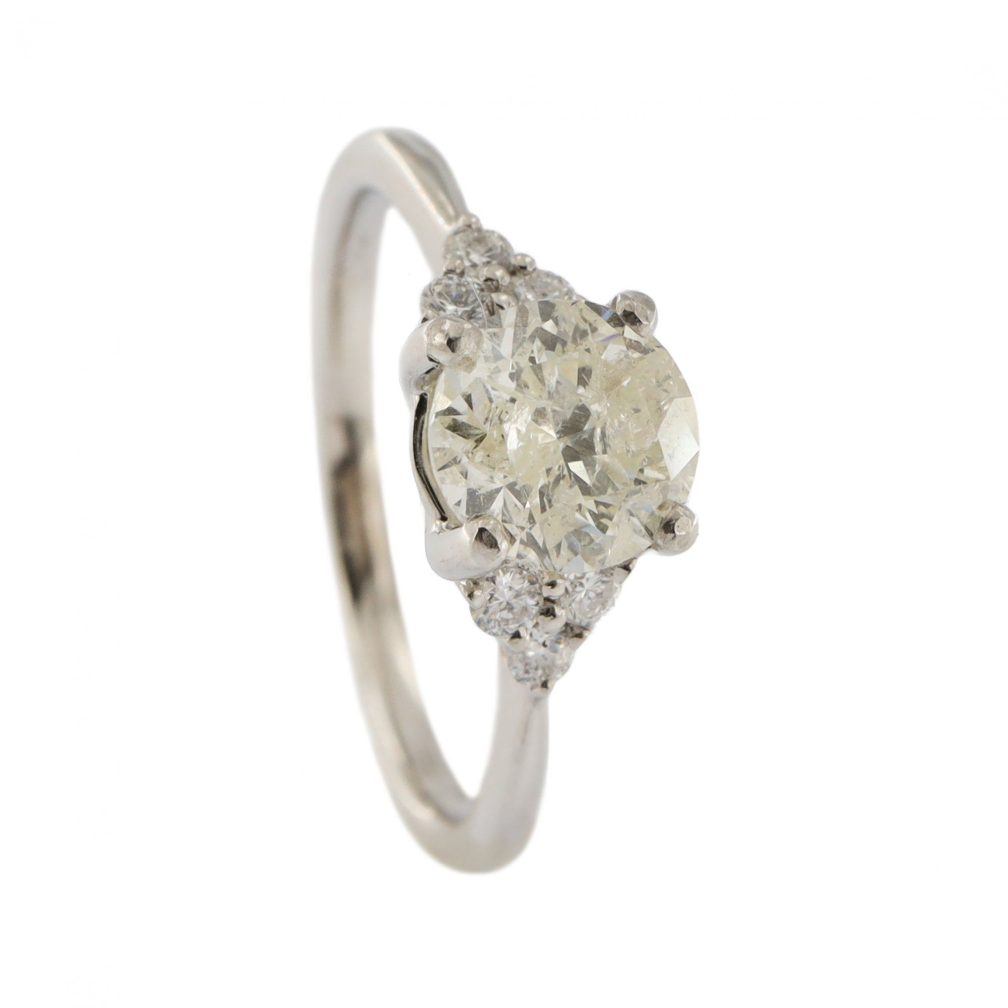 18ct White Gold Diamond 1.01ct Single Stone Ring