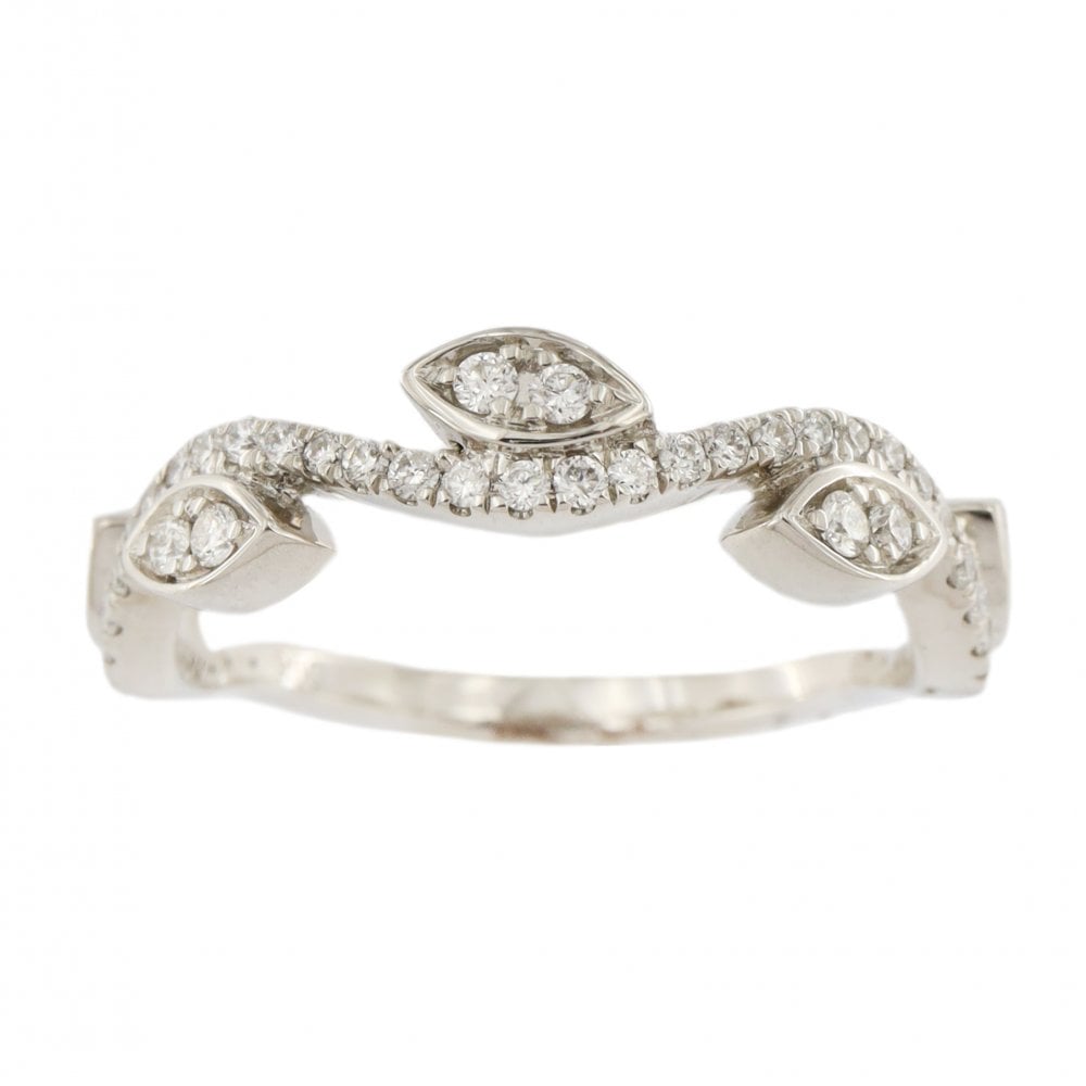 Platinum Diamond 0.30ct 1/2 Eternity Fancy Ring