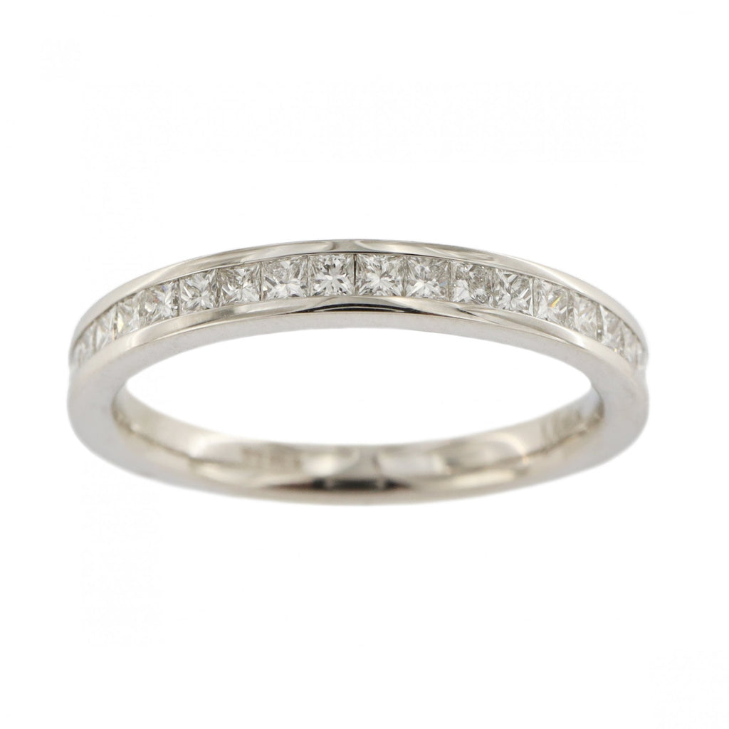 Platinum Diamond 0.50ct Princess Cut Ring