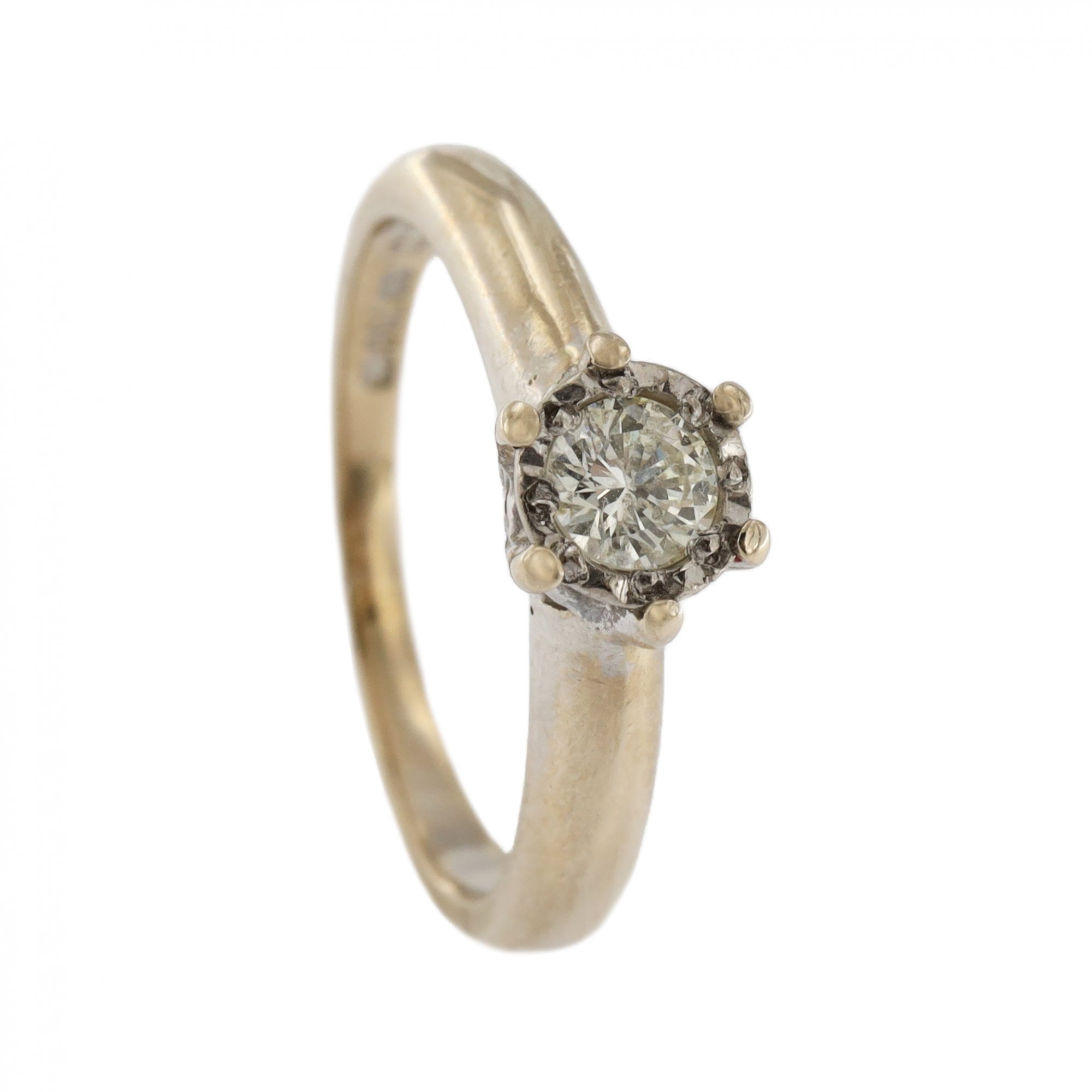 18ct White Gold Diamond 0.20ct Single Stone Ring