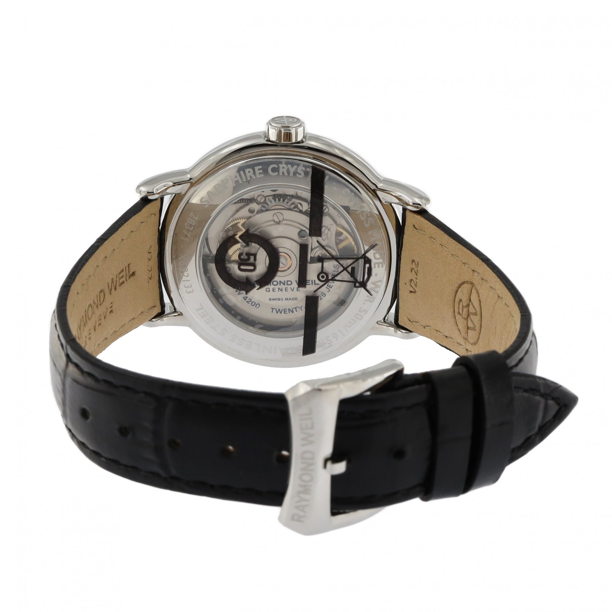 Raymond Weil Maestro Blue Dial Strap Watch 2837