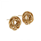 9ct Yellow Gold Knot Stud Earrings