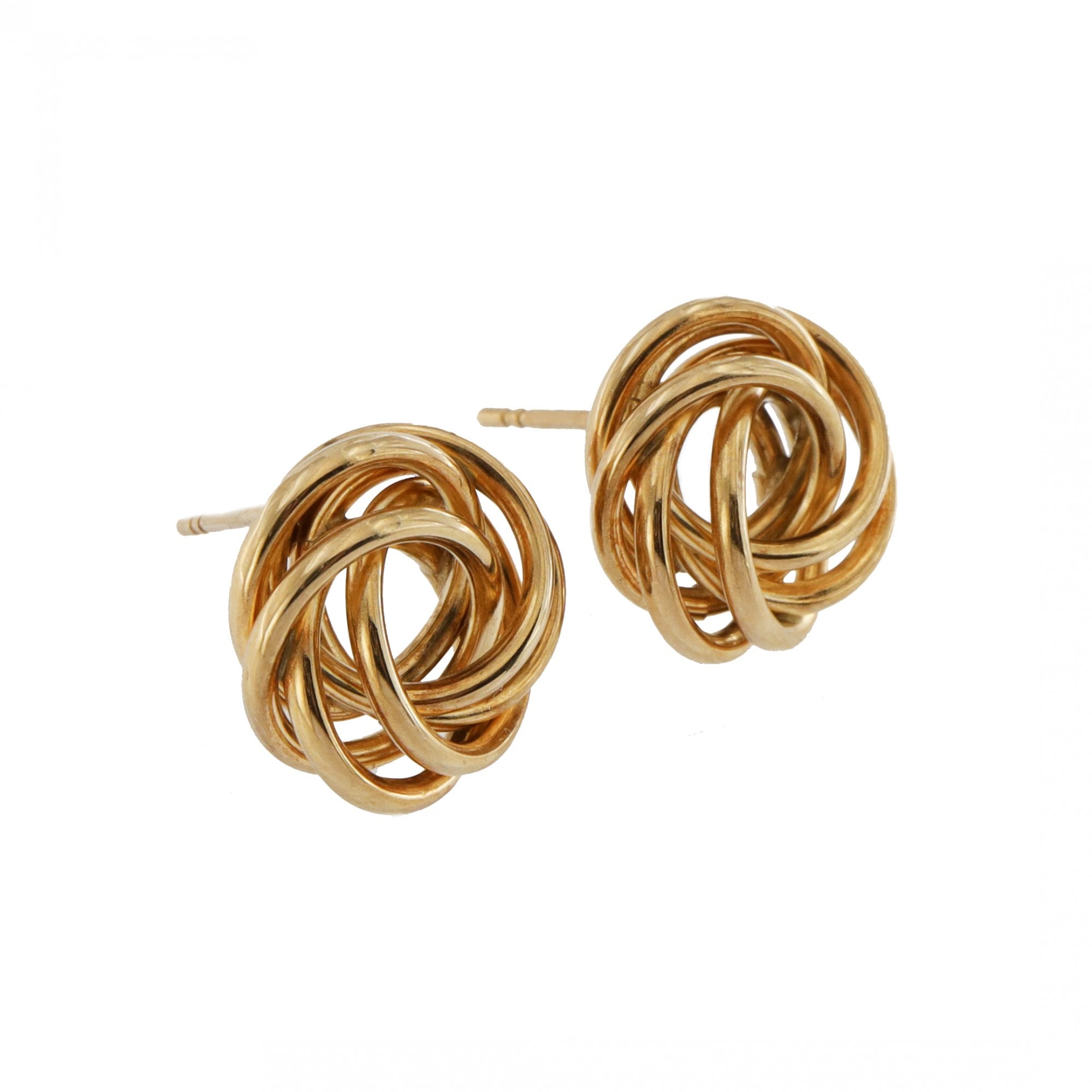 9ct Yellow Gold Knot Stud Earrings