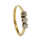 18ct Yellow Gold Diamond 0.33ct 3 Stone Ring