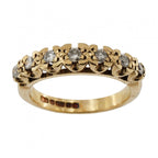 9ct Yellow Gold Diamond 0.33ct 7 Stone Ring