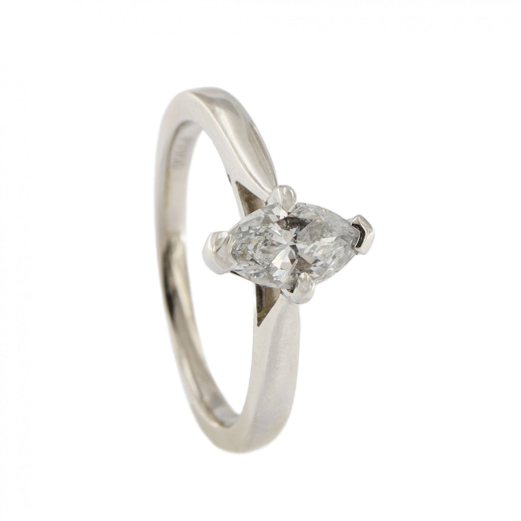 Platinum Diamond Marquise 0.75ct Single Stone