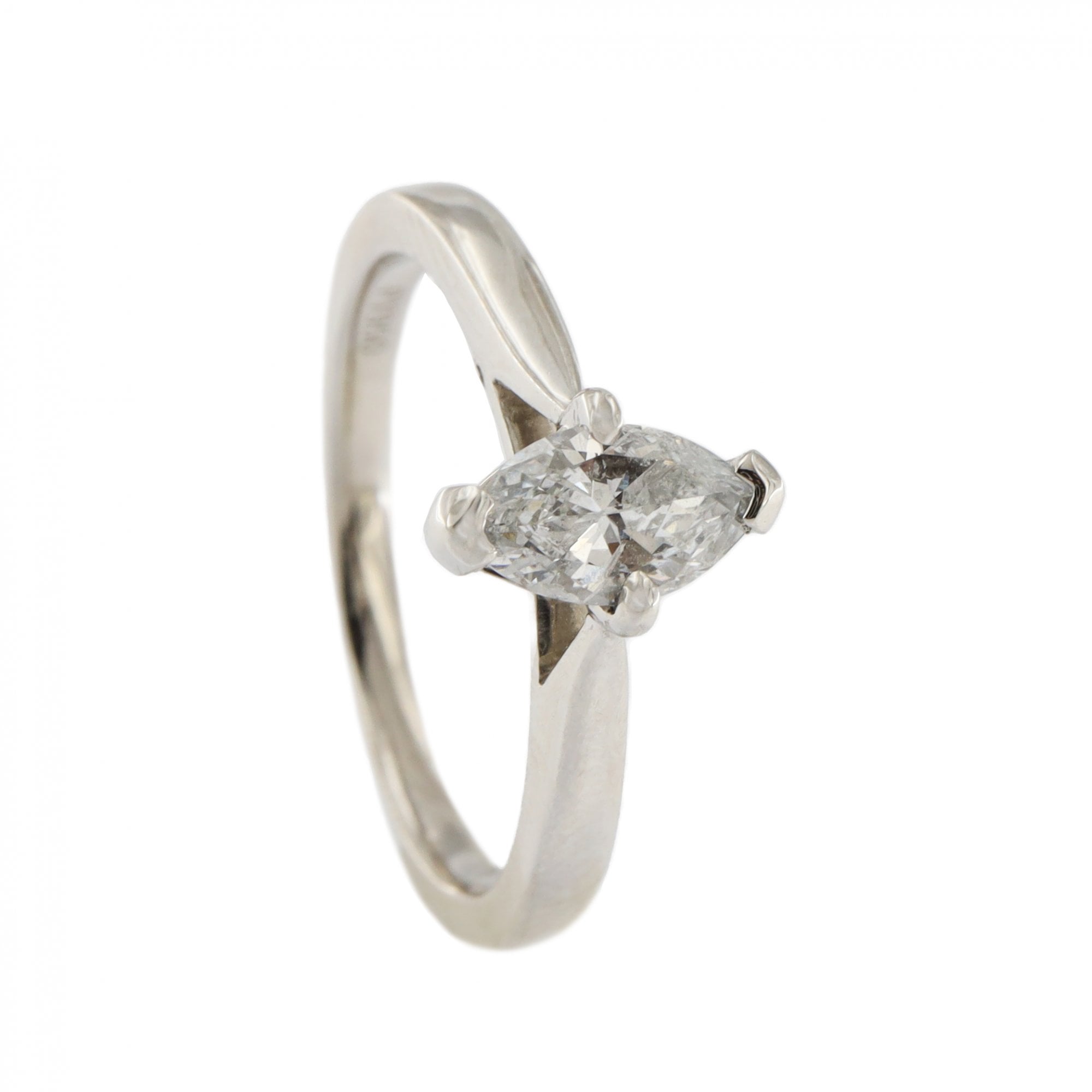 Platinum Diamond Marquise 0.75ct Single Stone