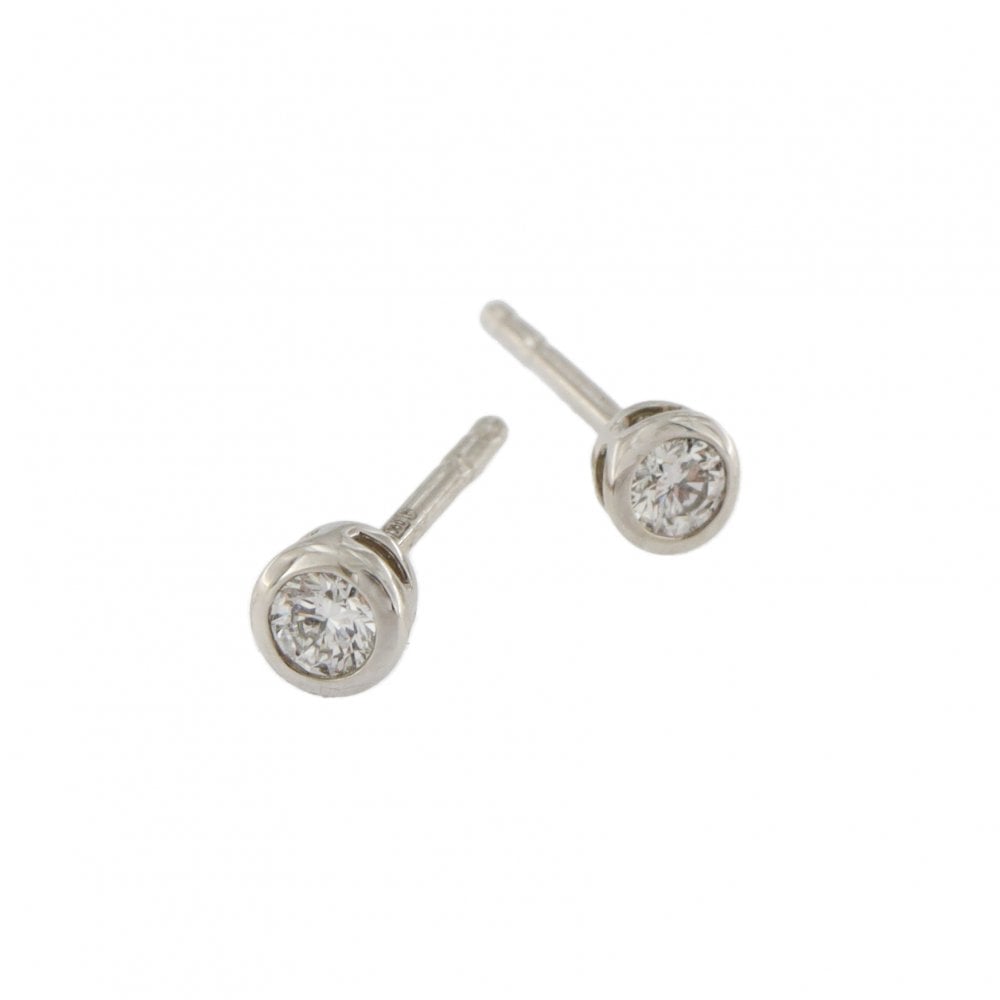 Platinum Diamond 0.15ct Stud Earrings