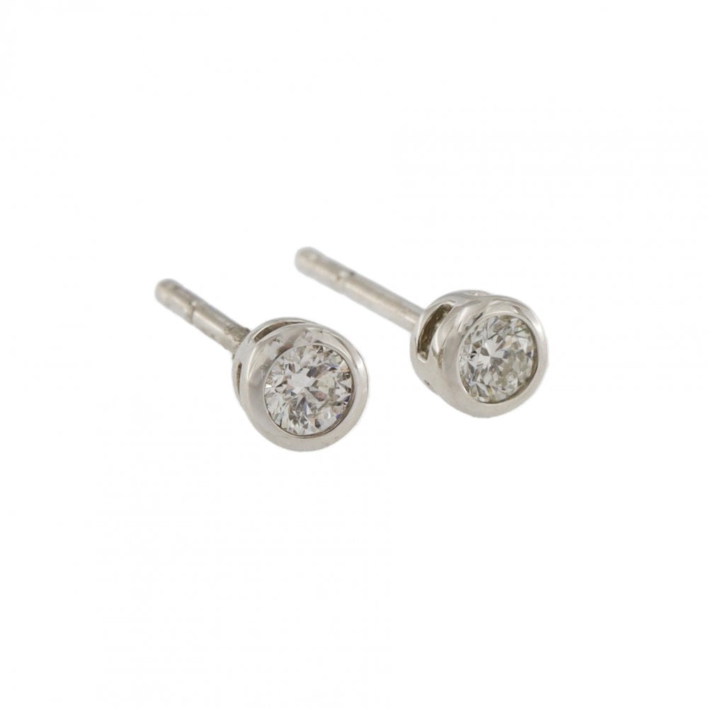Platinum Diamond 0.20ct Stud Earrings