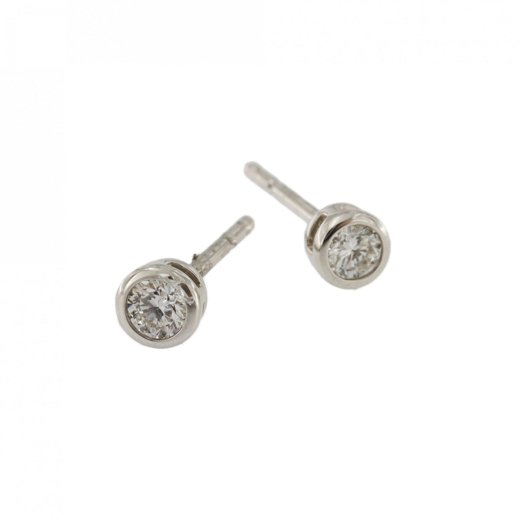 Platinum Diamond 0.20ct Stud Earrings