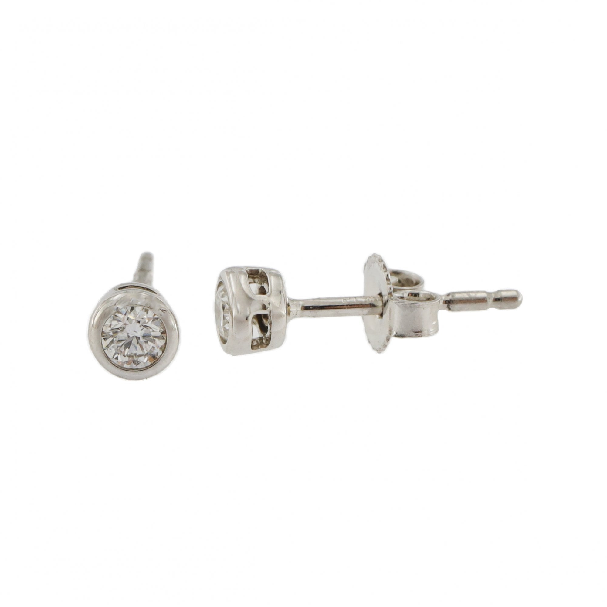 Platinum Diamond 0.20ct Stud Earrings