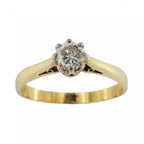 18ct Yellow Gold Diamond 0.25ct Solitaire Ring