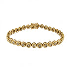 18ct Yellow Gold Diamond 2.00ct Line Bracelet