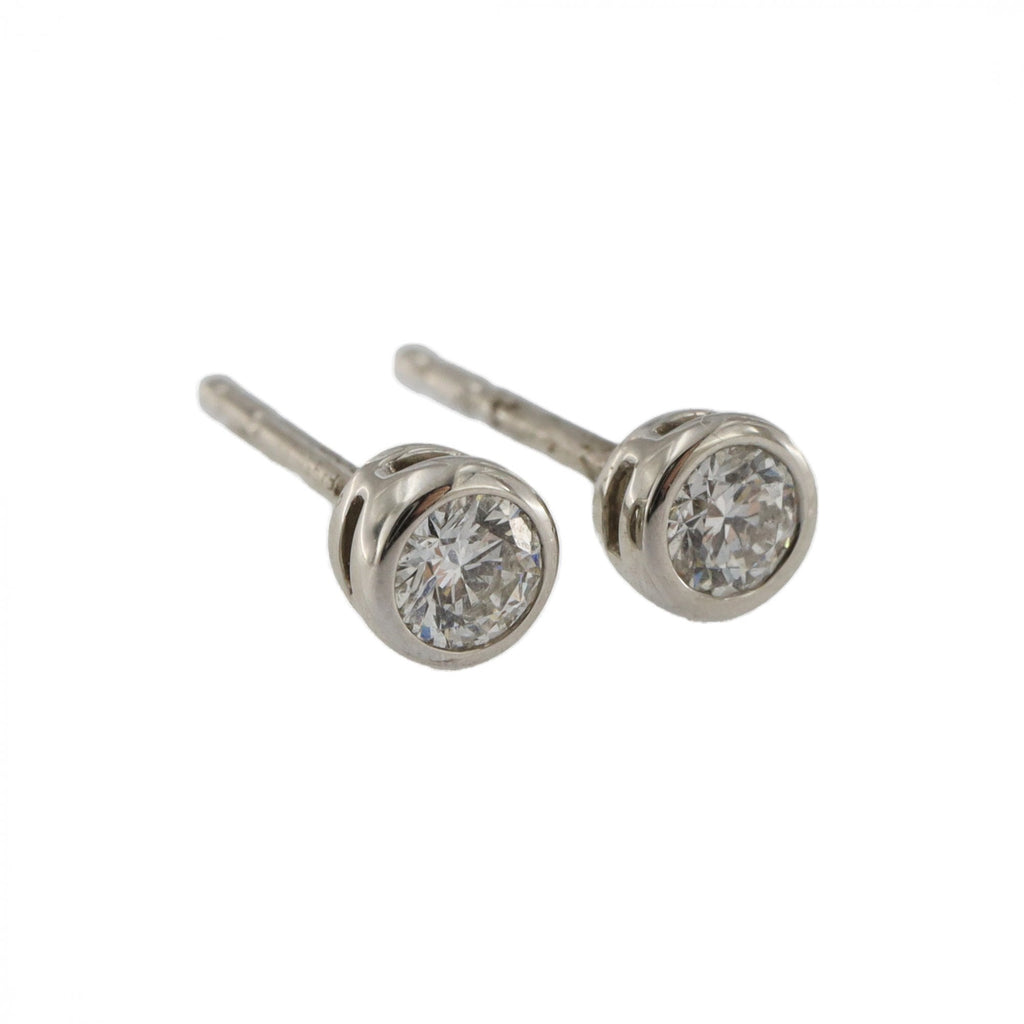 18ct Platinum Diamond 0.20ct Stud Earrings