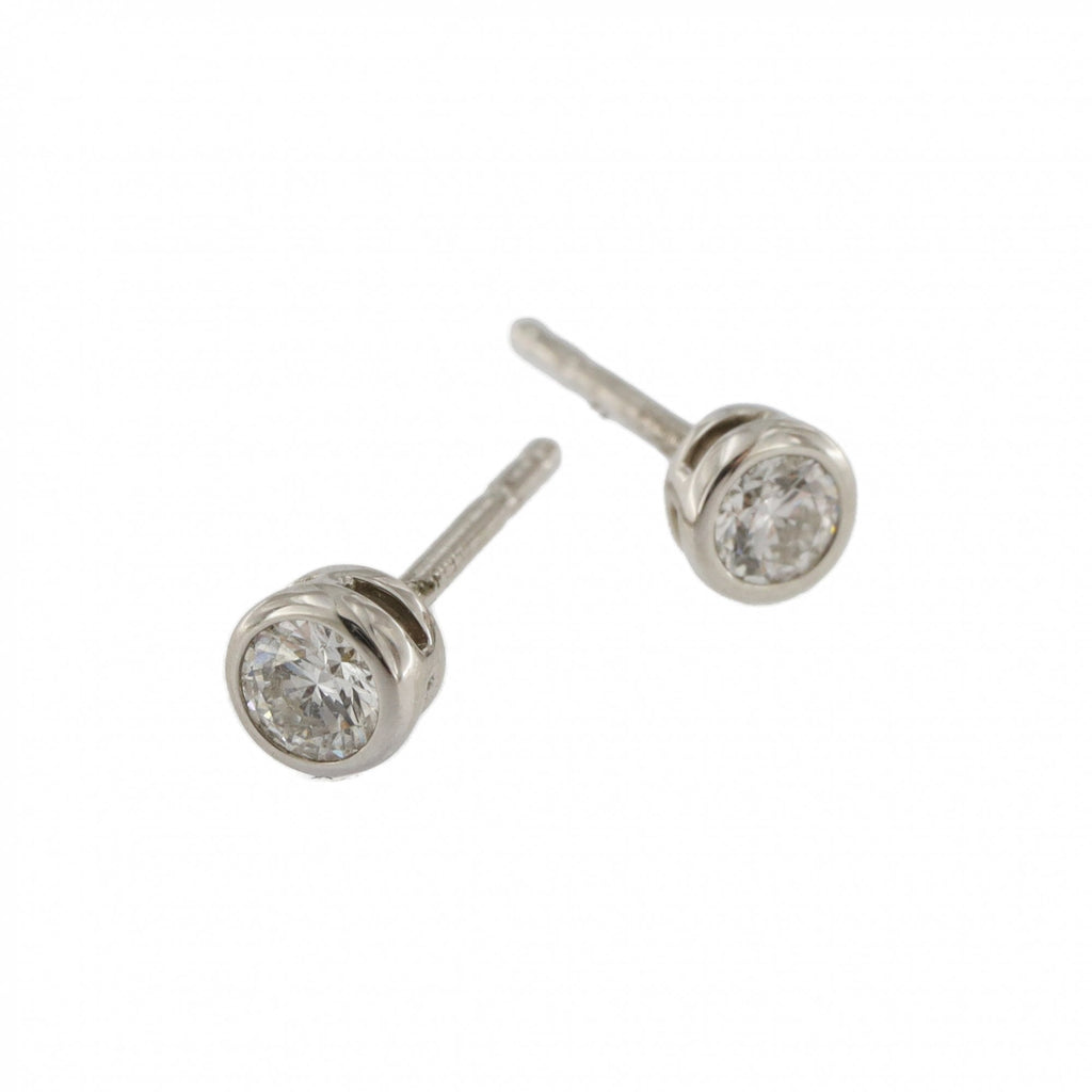 18ct Platinum Diamond 0.20ct Stud Earrings