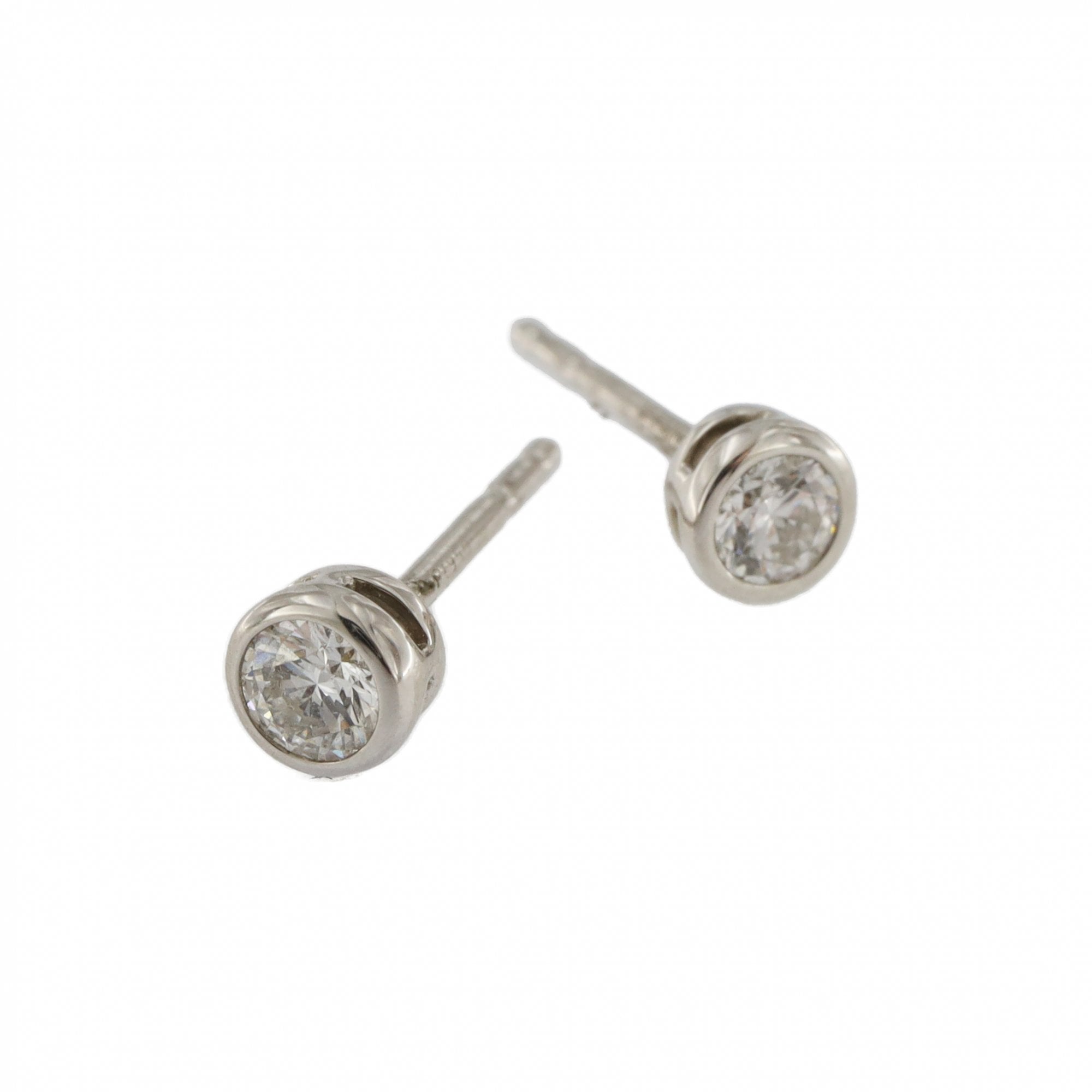 18ct Platinum Diamond 0.20ct Stud Earrings