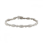9ct White Gold Diamond 2.03ct Bracelet