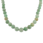 9ct Jade Bead Necklet 20"